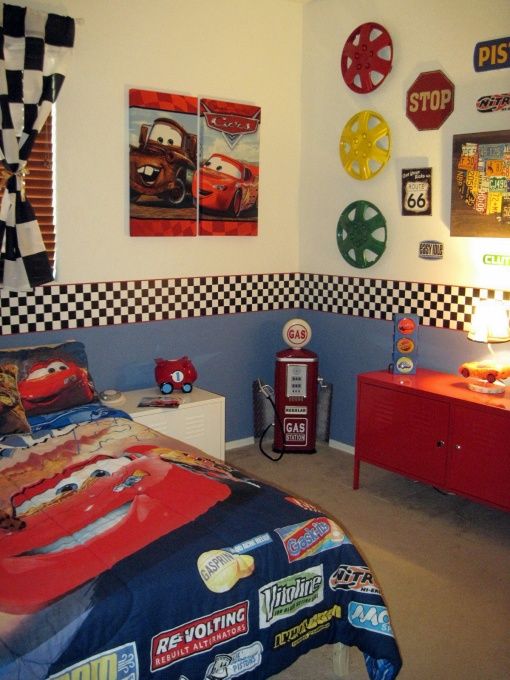 car themed room for toddlers