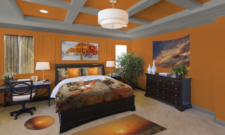 Ideas For Using Orange Decorations In Your Bedroom - VisionBedding