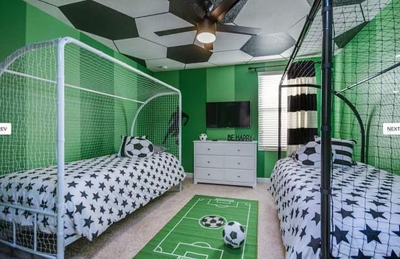 soccer goal bed