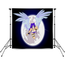 Anime Angel Moon Backdrops 8383808