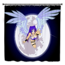 Anime Angel Moon Bath Decor 8383808