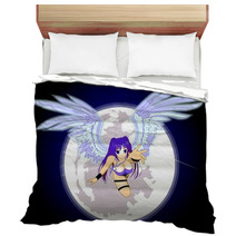 Anime Angel Moon Bedding 8383808