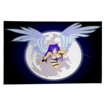 Anime Angel Moon Rugs 8383808