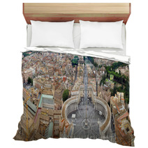 Beautiful Panorama Of Vatican, Italy Bedding 68483722