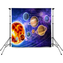 Bright Solar System Artwork Backdrops 11520560