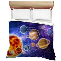 Bright Solar System Artwork Bedding 11520560