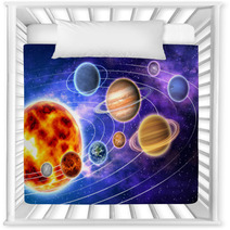 Bright Solar System Artwork Nursery Decor 11520560