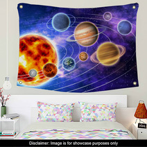 Bright Solar System Artwork Wall Art 11520560