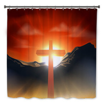 Christian Easter Cross Concept Bath Decor 38409341