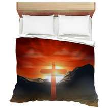 Christian Easter Cross Concept Bedding 38409341