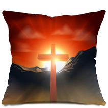 Christian Easter Cross Concept Pillows 38409341