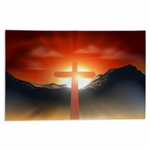 Christian Easter Cross Concept Rugs 38409341