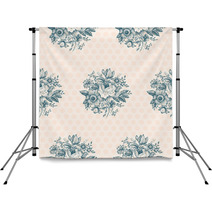 Classic Floral Seamless Pattern Backdrops 53574625