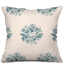 Classic Floral Seamless Pattern Pillows 53574625