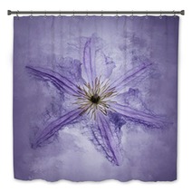 Clematis Purple Bath Decor 161862511