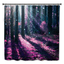 Fantasy Landscape. Mysterious Old Forest. Bath Decor 57897515