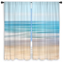 Hi Key Abstract Seascape Window Curtains 93581255