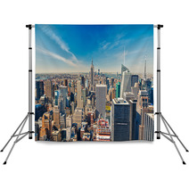 Manhattan Aerial View Backdrops 56267895