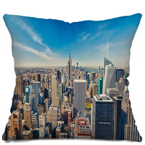 Manhattan Aerial View Pillows 56267895