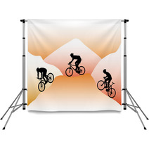 Mountain Bikers Backdrops 31108943