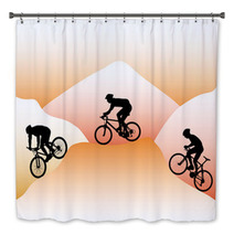 Mountain Bikers Bath Decor 31108943