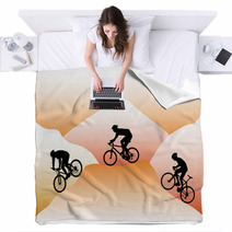 Mountain Bikers Blankets 31108943