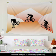 Mountain Bikers Wall Art 31108943