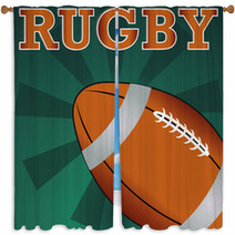 Rugby Window Curtains 54826921