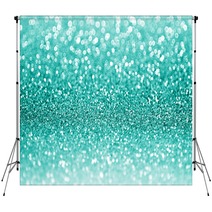 Teal Or Turquoise Green Glitter Christmas Background Backdrops 93235219