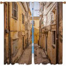 Traditional Street Greece Window Curtains 68359178