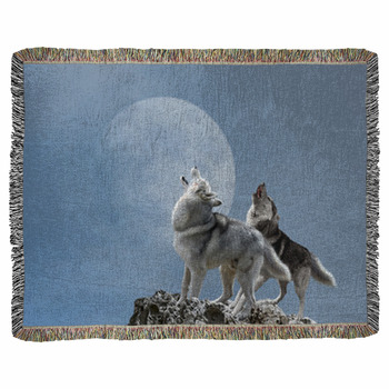 Wolf Fleece Blanket Throws | Free Personalization