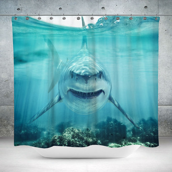 Shark Shower Curtains, Bath Mats, & Towels Personalize