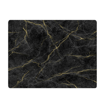 Abstract Marbling Texture Black Marble With Bath Mat