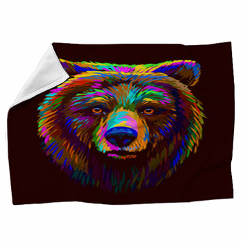 https://www.visionbedding.com/images/theme/abstract-multi-colored-portrait-of-a-brown-bear-looking-ahead-on-a-brown-background-fleece-blanket-267781883.jpg