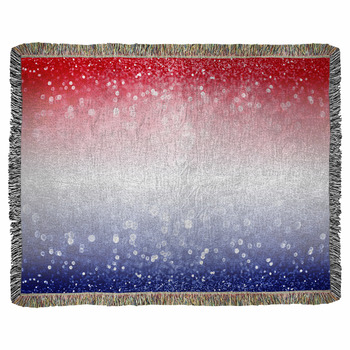 Red white and discount blue throw blanket