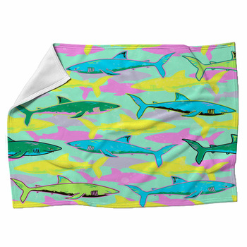 Shark Fleece Blanket - Original Shark Artwork