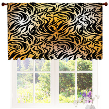 Tiger print Window Curtains & Drapes | Black Out | Custom Sizes