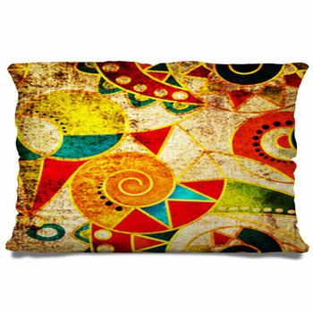 Abstract Tribal Ethnic Geometrical Pillow Case/Sham