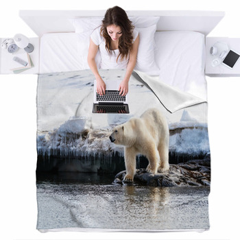 Polar bear best sale fleece bedding