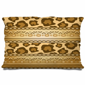 Africa Stile Ornament Background Pillow Case/Sham