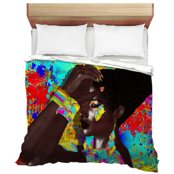 African American Fashion Beauty A Stunning Duvet Cover