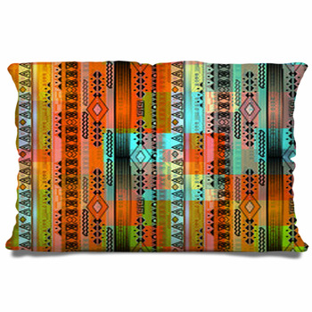 African Ethno Abstract Seamless Tribal Pillow Case/Sham