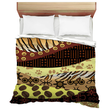 African Style Background Duvet Cover