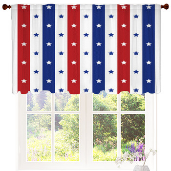 Red white and blue Window Curtains & Drapes | Block Out | Custom Sizes