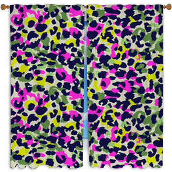 Animal Spots Camouflage ~ Custom Size Window Curtain