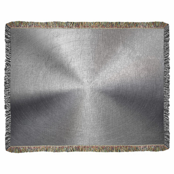 Brushed Grey Woven Throw