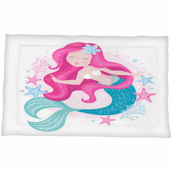 Dream Big Little Mermaid, Mermaid Cushion, Mermaid Pillow, Girls