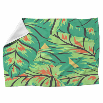 Banana leaf Fleece Blanket Throws | Free Personalization