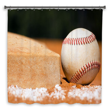 JAWO Baseball Shower Curtain for Bathroom, Grunge Baseball Glove Bat on  Wooden Men Boys Sports Theme…See more JAWO Baseball Shower Curtain for