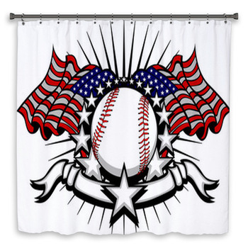 JAWO Baseball Shower Curtain for Bathroom, Grunge Baseball Glove Bat on  Wooden Men Boys Sports Theme…See more JAWO Baseball Shower Curtain for